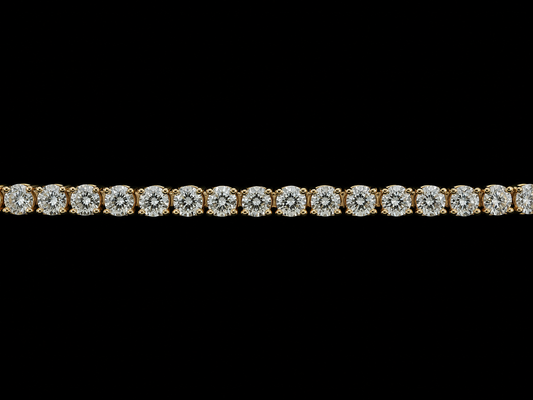 14K ROSE GOLD 2.80MM VVS F+ DIAMOND TENNIS BRACELET