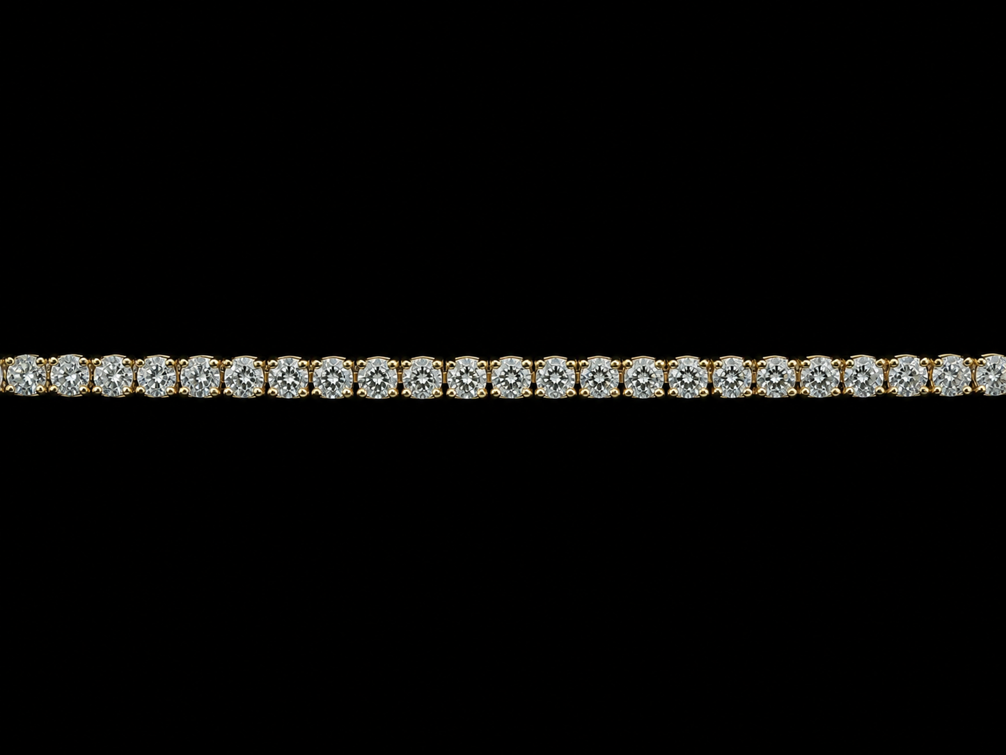 14K ROSE GOLD 2.25MM VVS F+ DIAMOND TENNIS BRACELET
