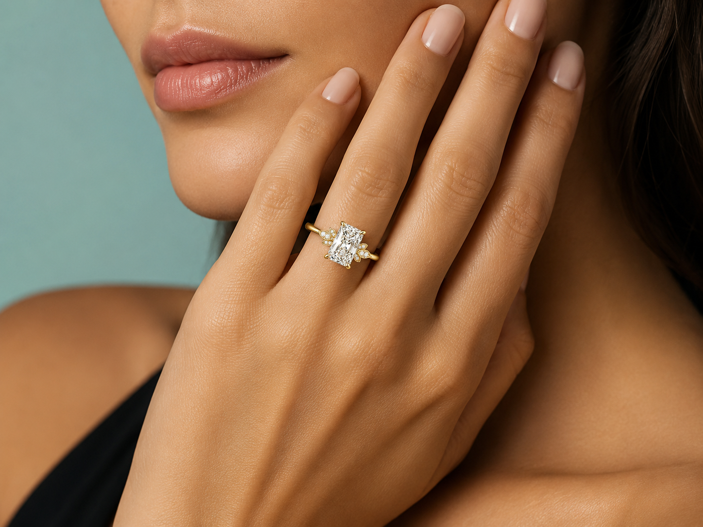 18K Yellow Gold Lab-Grown Diamond Radiant Cut Engagement Ring – 1.54 CTW IGI Certified Angelica Jewellers