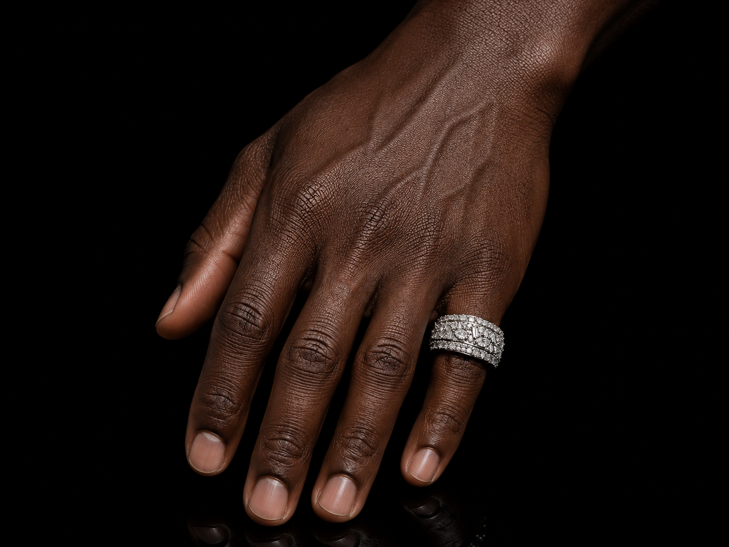 10K White Gold Diamond Band Ring – 2.80 CT | VVS Clarity, F+ Color | 13 mm Signature Collection Angelica Jewellers