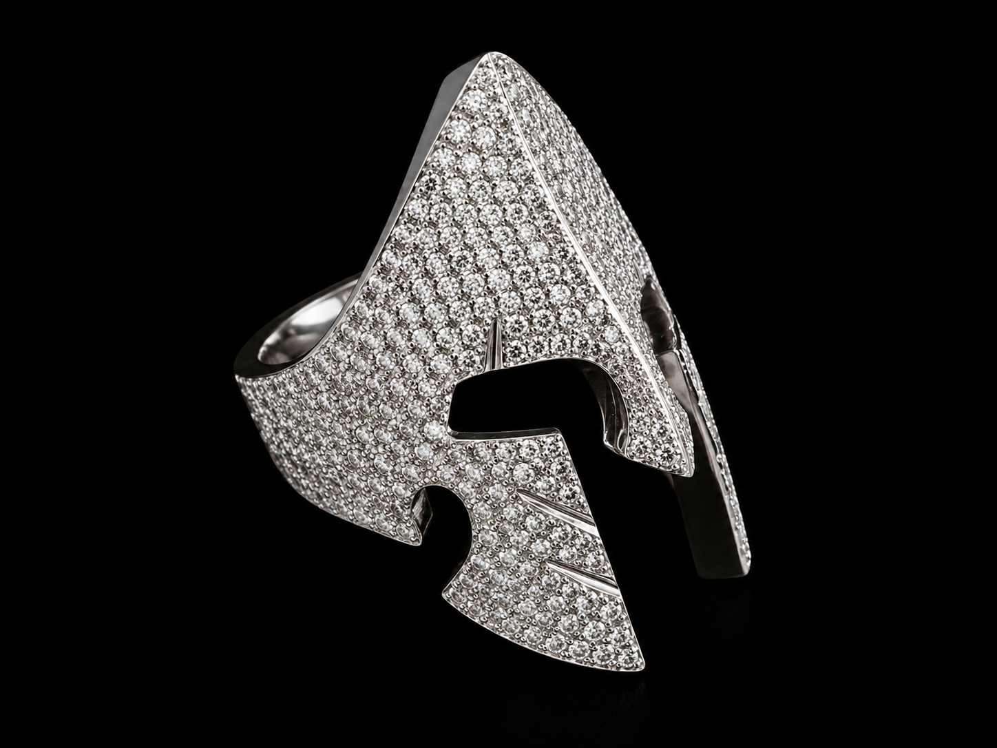 10K White Gold Spartan Ring | 5.25 CT VVS F+ Diamonds | Signature Collection Angelica Jewellers