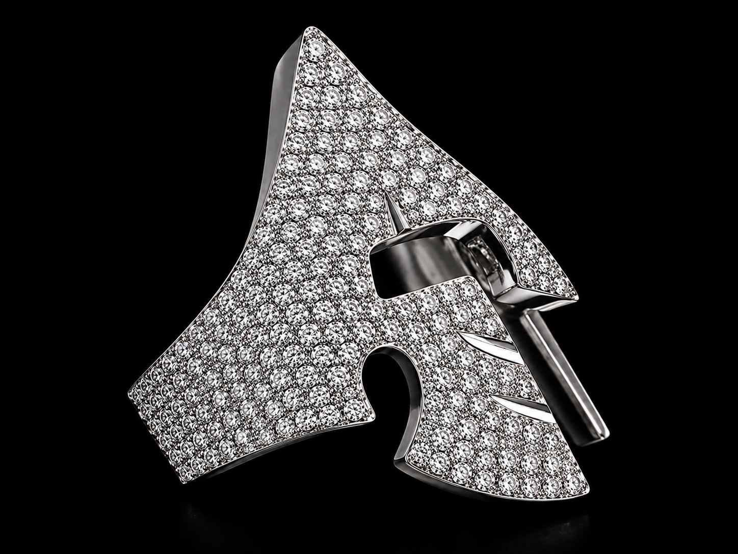 10K White Gold Spartan Ring | 5.25 CT VVS F+ Diamonds | Signature Collection Angelica Jewellers
