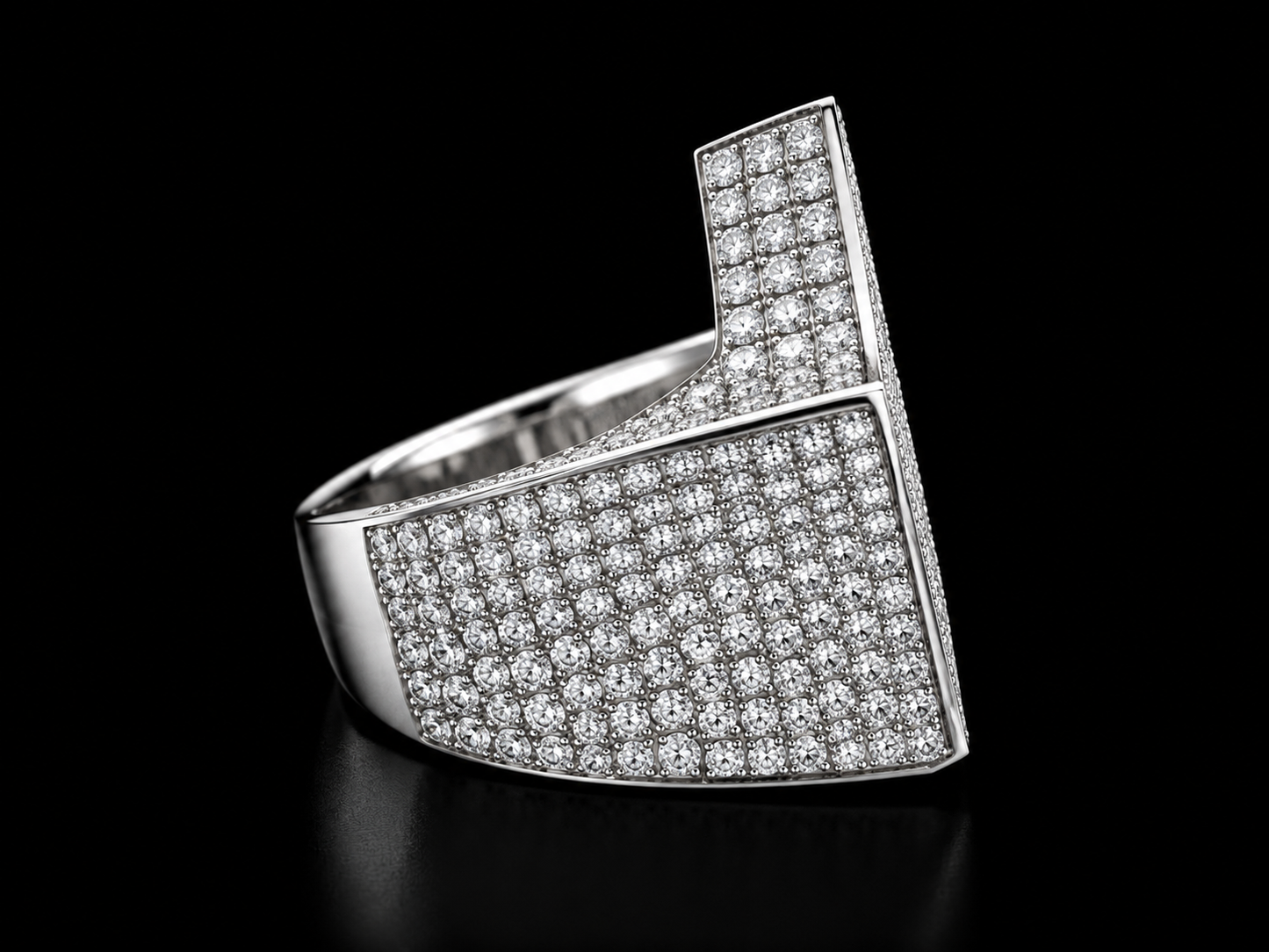 Angelica Signature 7.15 CT Diamond Star Ring – 10K White Gold