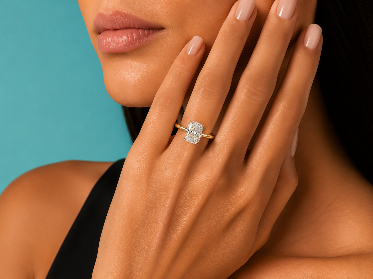 18K Yellow Gold Lab-Grown Diamond Radiant Cut Engagement Ring – 3.18 CTW IGI Certified Angelica Jewellers
