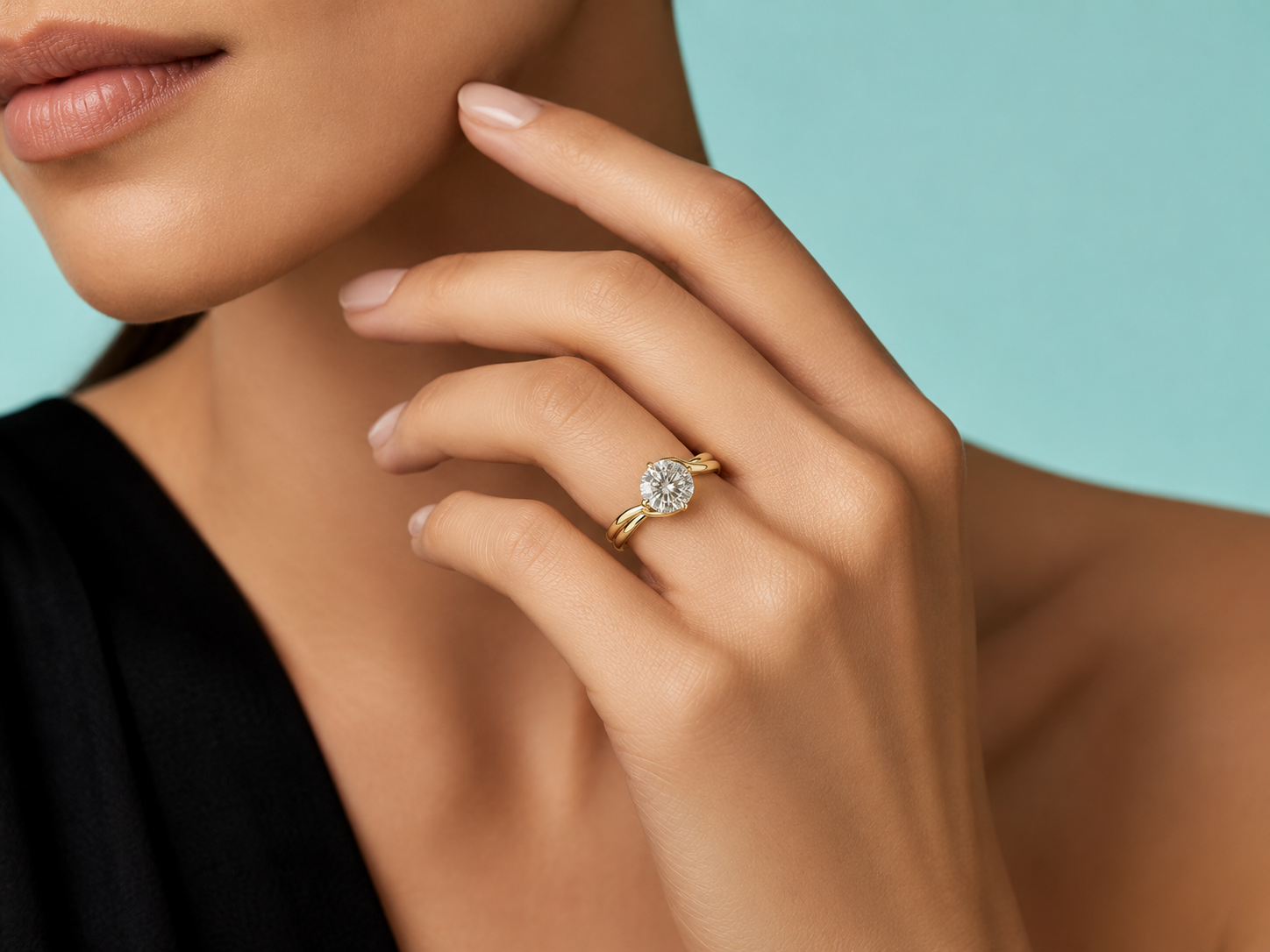 18K Yellow Gold Lab-Grown Diamond Round Cut Engagement Ring – 2.00 CT IGI Certified Angelica Jewellers