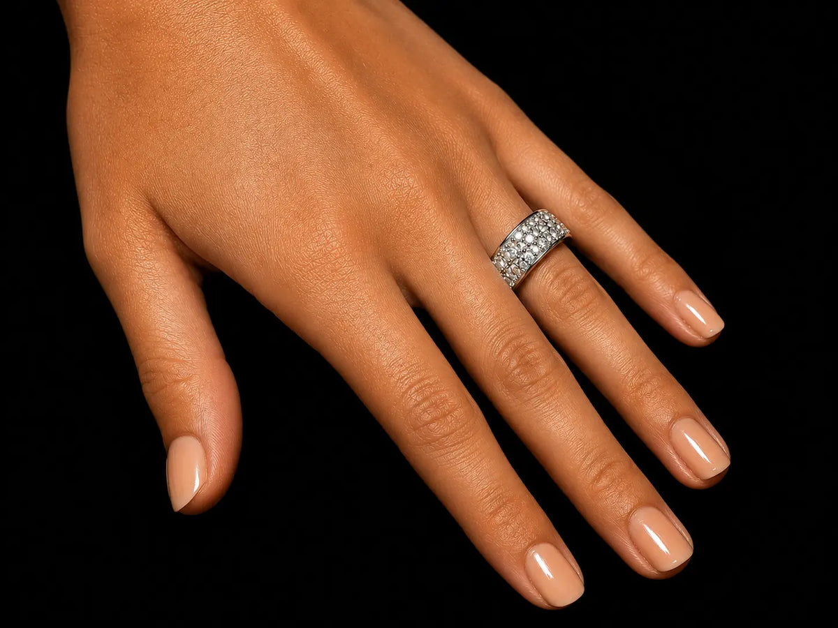 3.50 CT Pavé Diamond Band Ring