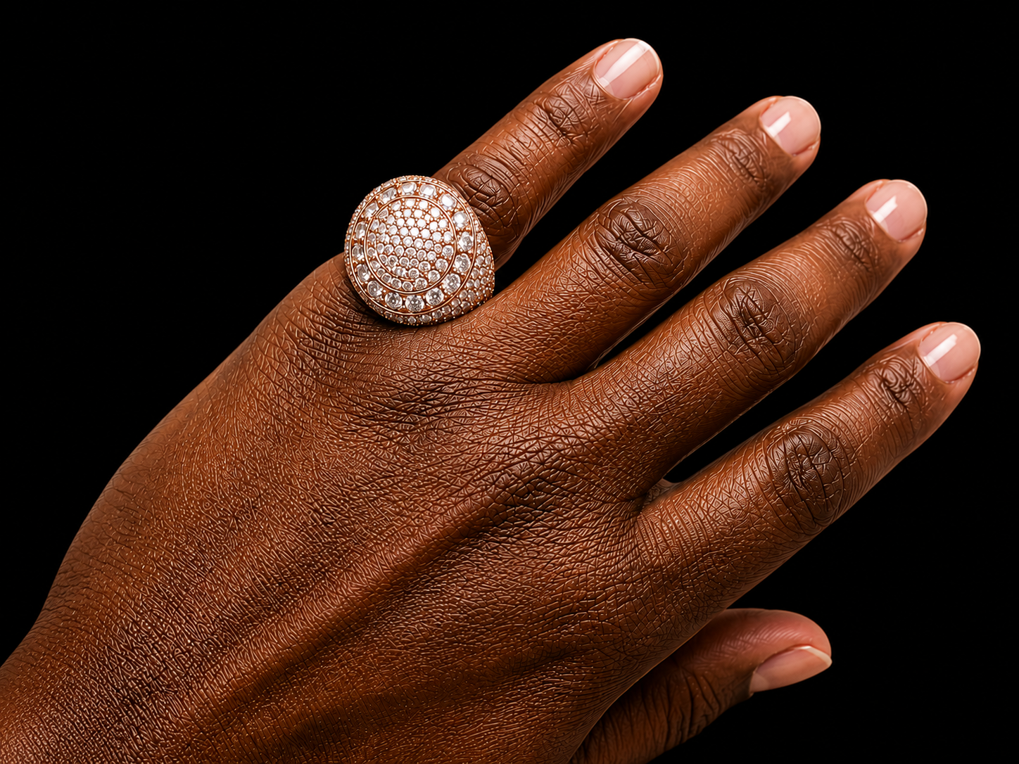 14K Rose Gold Diamond Ring – 5.05 CT Total Weight | VVS Clarity, F+ Color | Signature Collection Angelica Jewellers