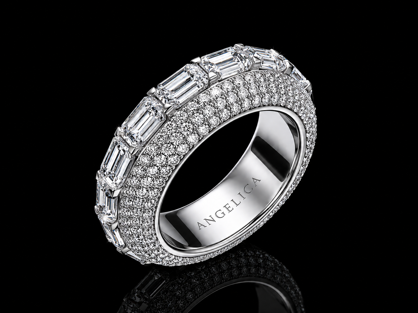 8.21 CTW Natural Diamond Eternity Band