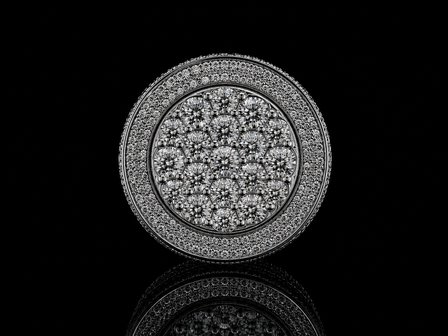 10K WHITE GOLD DIAMOND RING 3.23CT OF DIAMONDS Angelica Jewellers
