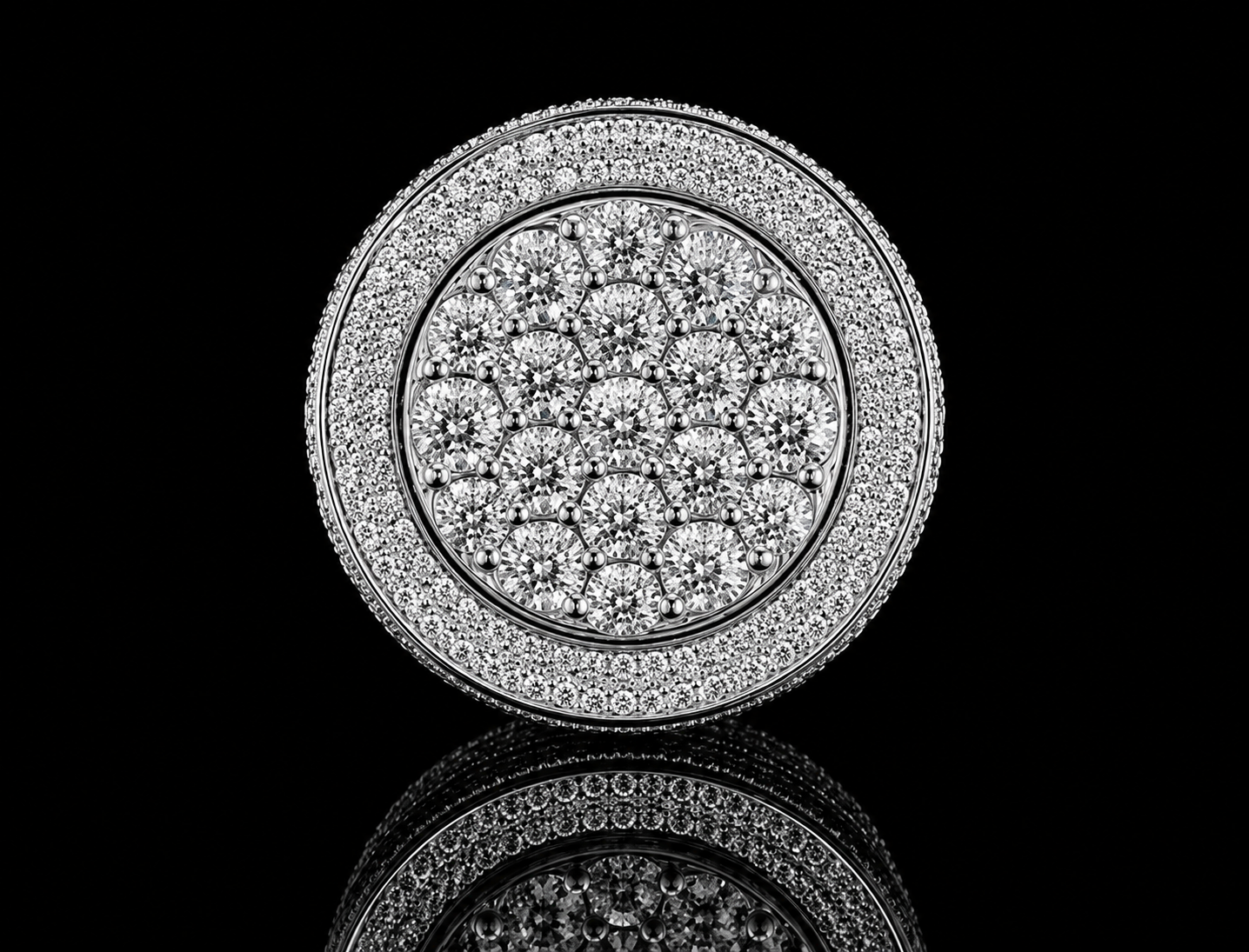 10K WHITE GOLD DIAMOND RING 3.23CT OF DIAMONDS Angelica Jewellers