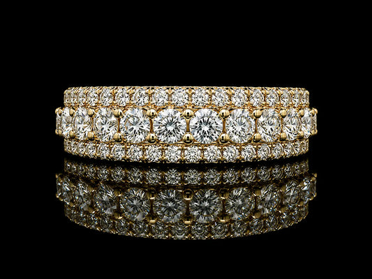 10K Yellow Gold 3.75 CT Diamond Band – Signature Collection Angelica Jewellers