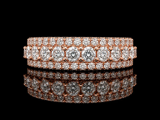 10K Rose Gold 3.75 CT Diamond Band – Signature Collection Angelica Jewellers