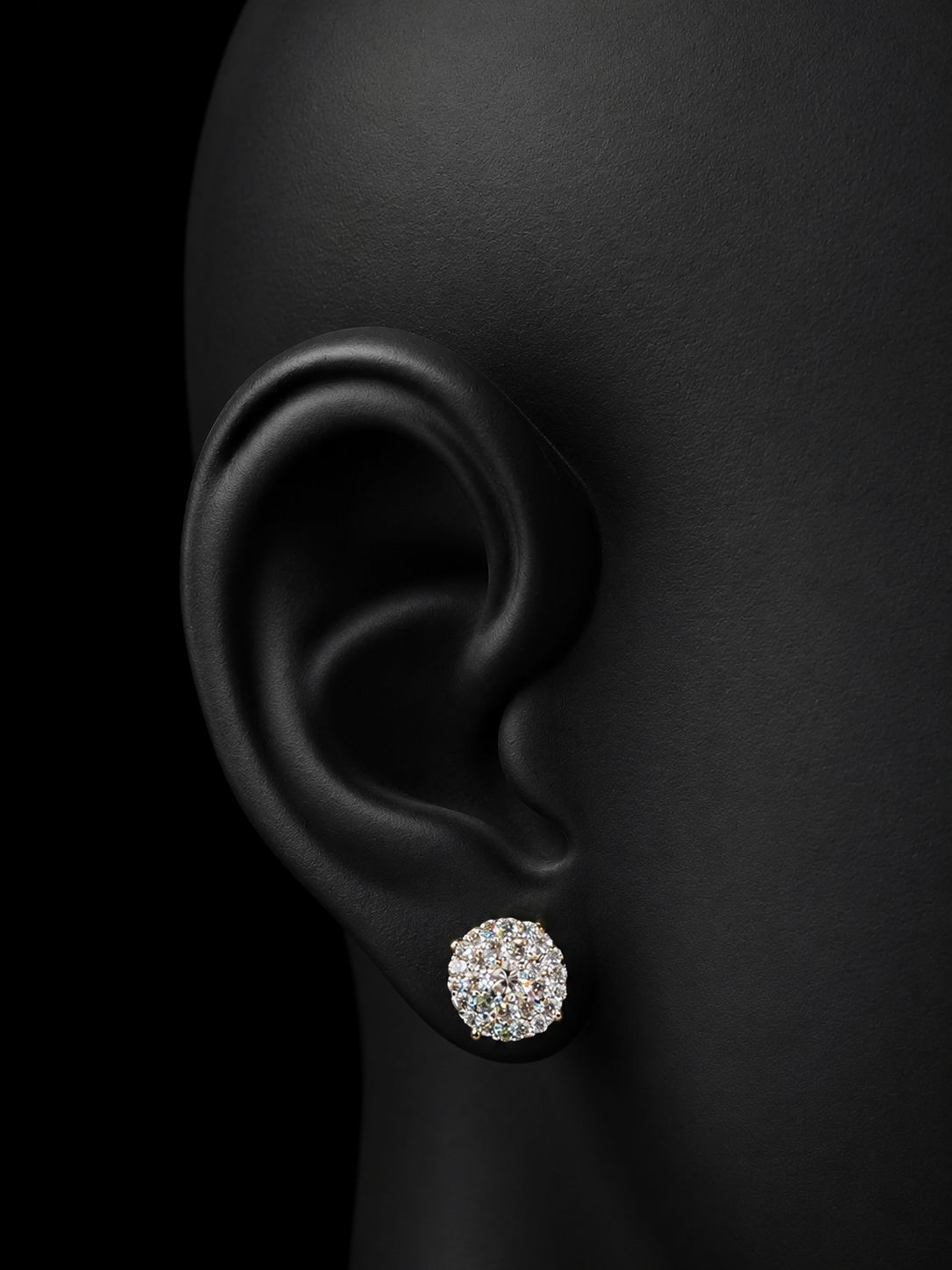 14K WHITE GOLD DIAMOND EARRINGS