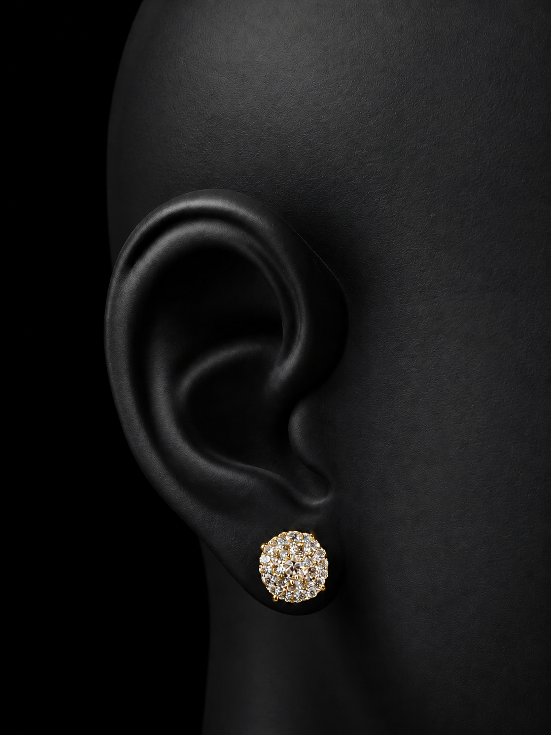 14K YELLOW GOLD DIAMOND EARRINGS