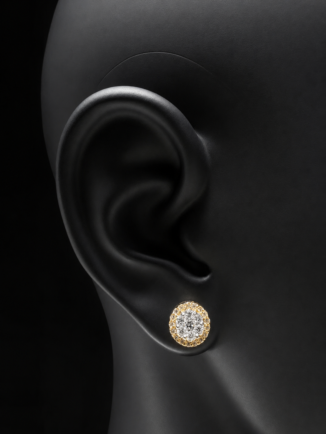 14K YELLOW GOLD DIAMOND EARRINGS