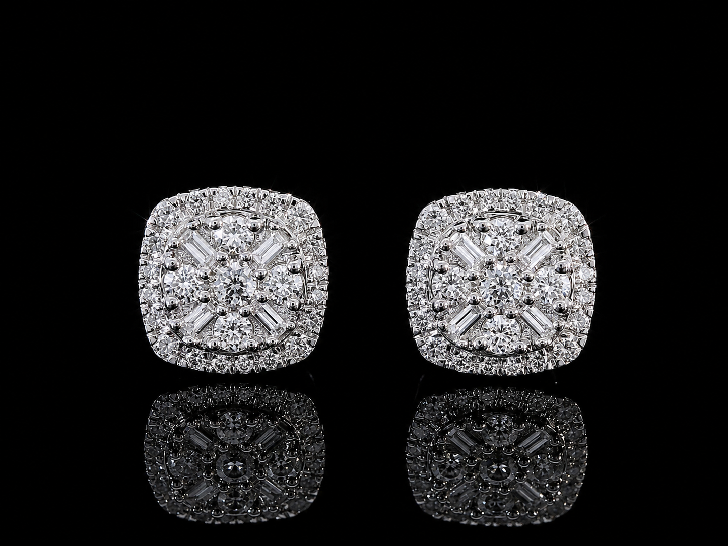 14K WHITE GOLD DIAMOND EARRINGS Angelica Jewellers