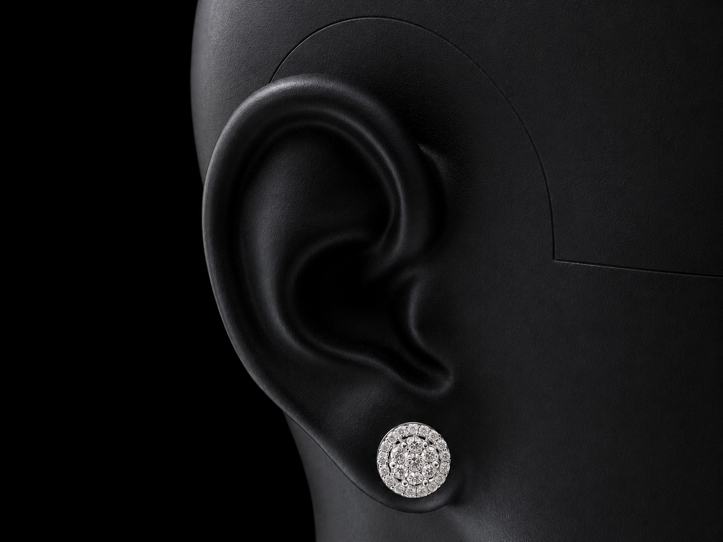 14K WHITE GOLD DIAMOND EARRINGS Angelica Jewellers