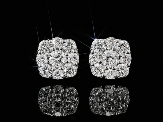 14K YELLOW GOLD DIAMOND EARRING
