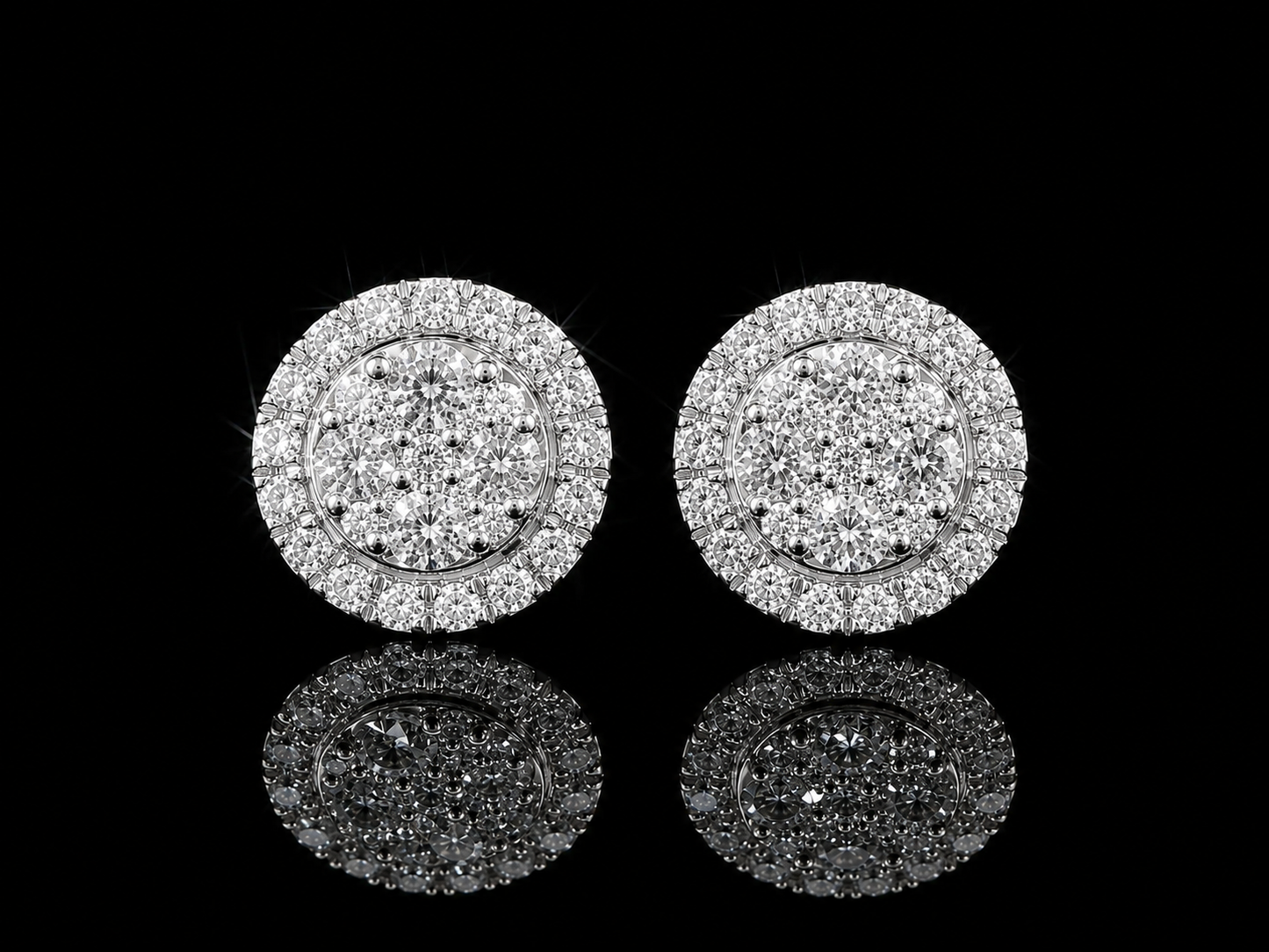 14K WHITE GOLD DIAMOND EARRINGS Angelica Jewellers