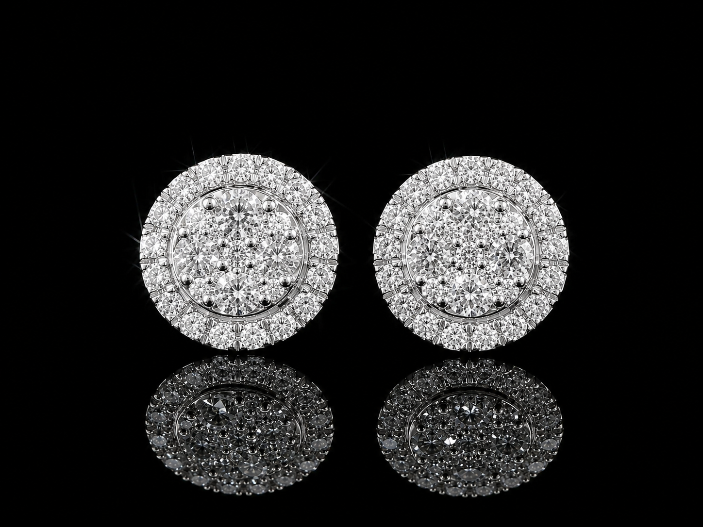 14K WHITE GOLD DIAMOND EARRINGS Angelica Jewellers