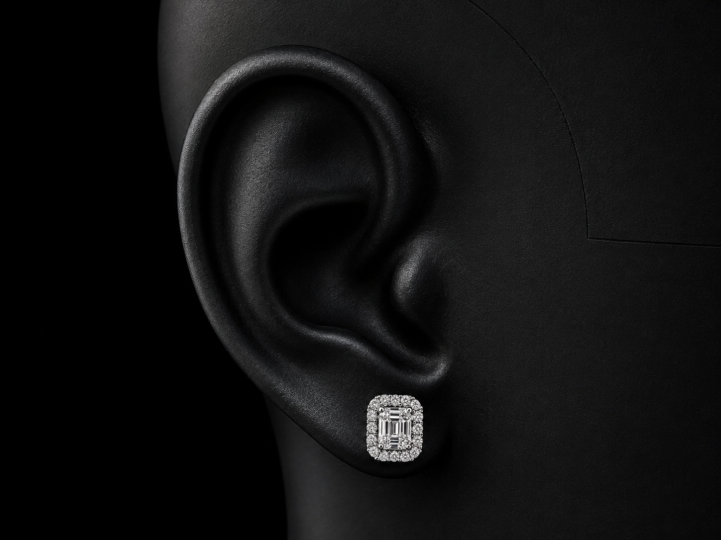 18K WHITE GOLD DIAMOND EARRINGS Angelica Jewellers