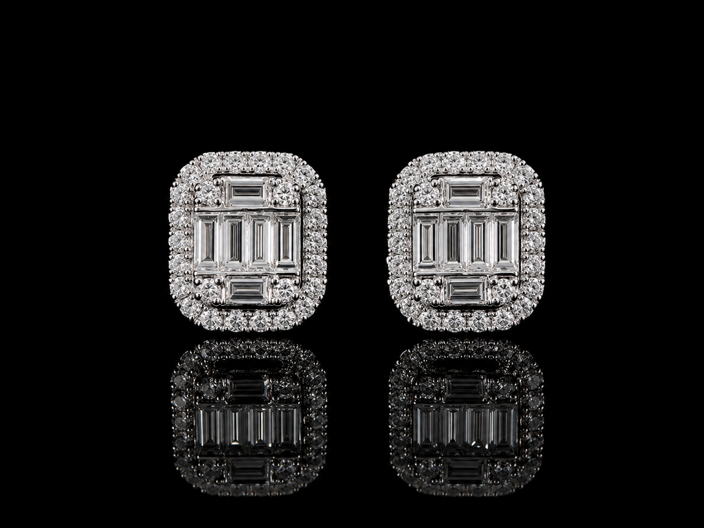 18K WHITE GOLD DIAMOND EARRINGS Angelica Jewellers