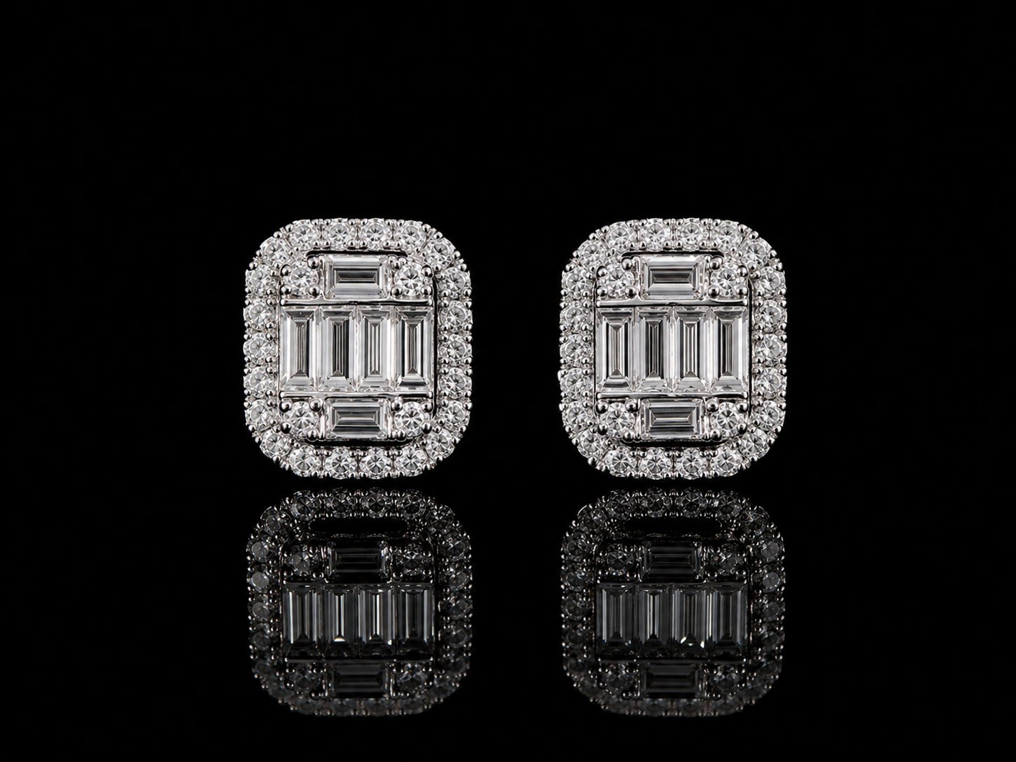 18K WHITE GOLD DIAMOND EARRINGS Angelica Jewellers