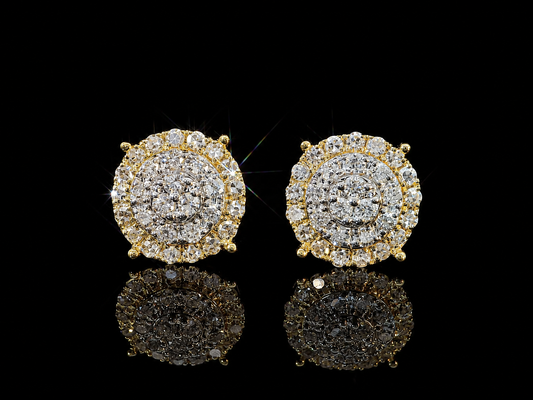 10K YELLOW GOLD DIAMOND EARRINGS