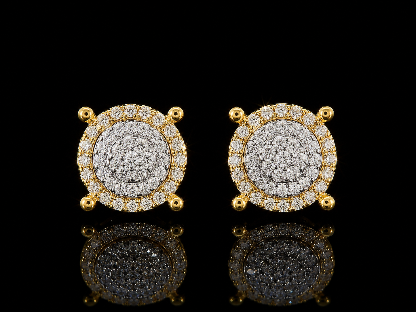 10K YELLOW GOLD DIAMOND EARRINGS