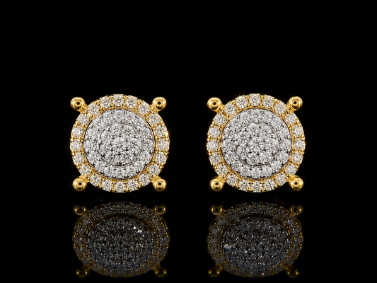 10K YELLOW GOLD DIAMOND EARRINGS