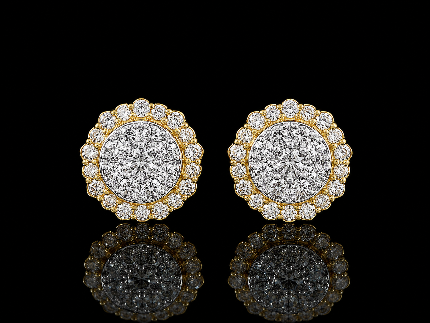 10K YELLOW GOLD DIAMOND EARRINGS