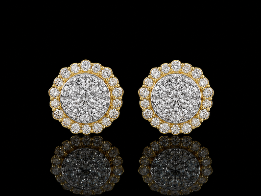 10K YELLOW GOLD DIAMOND EARRINGS