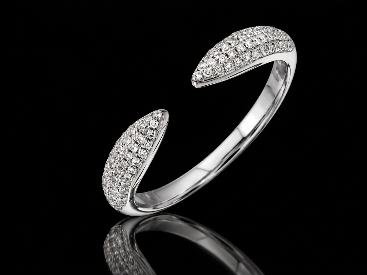 14K Gold Diamond Claw Ring – 0.21 CT