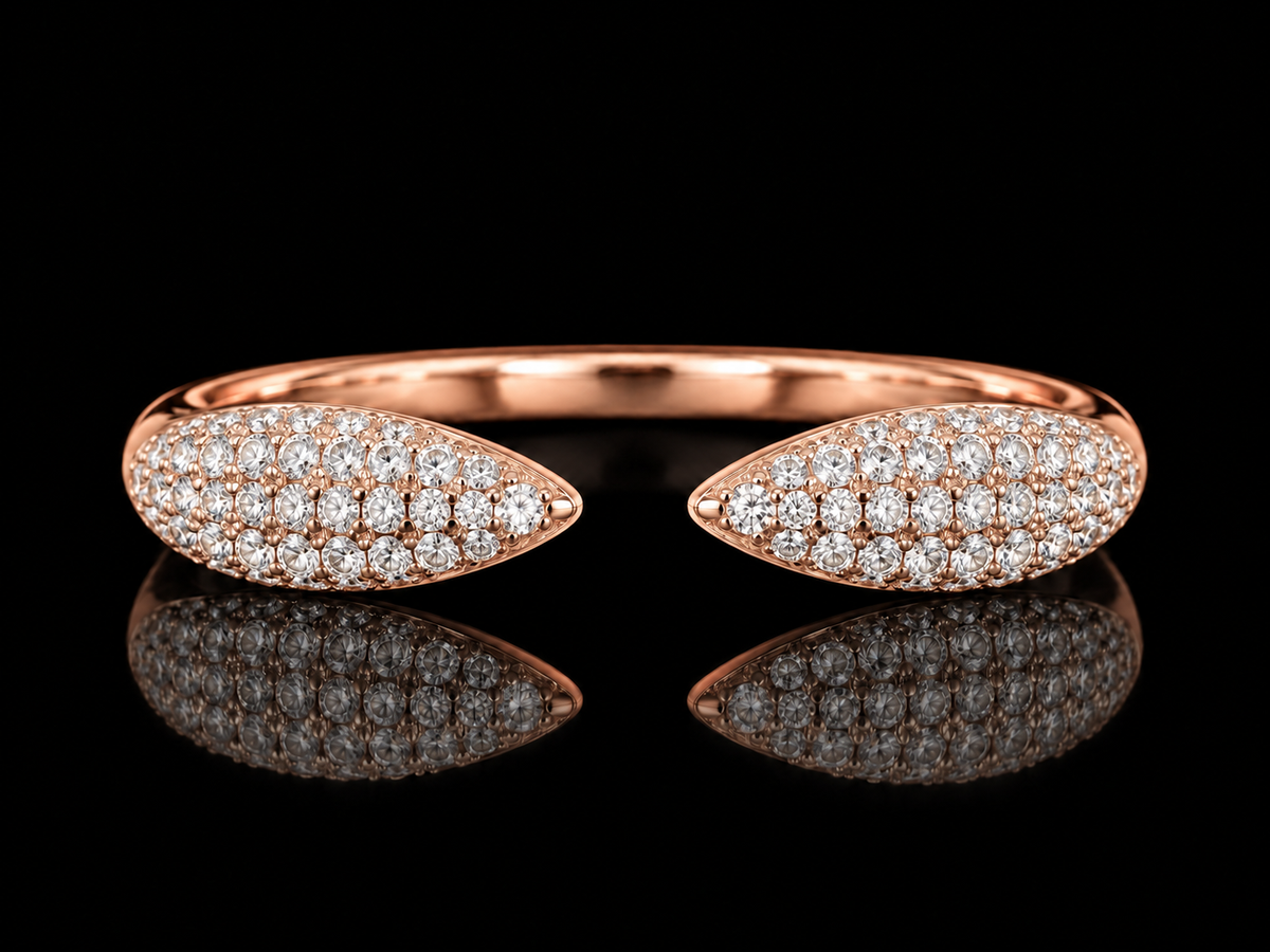 14K Gold Diamond Claw Ring – 0.21 CT