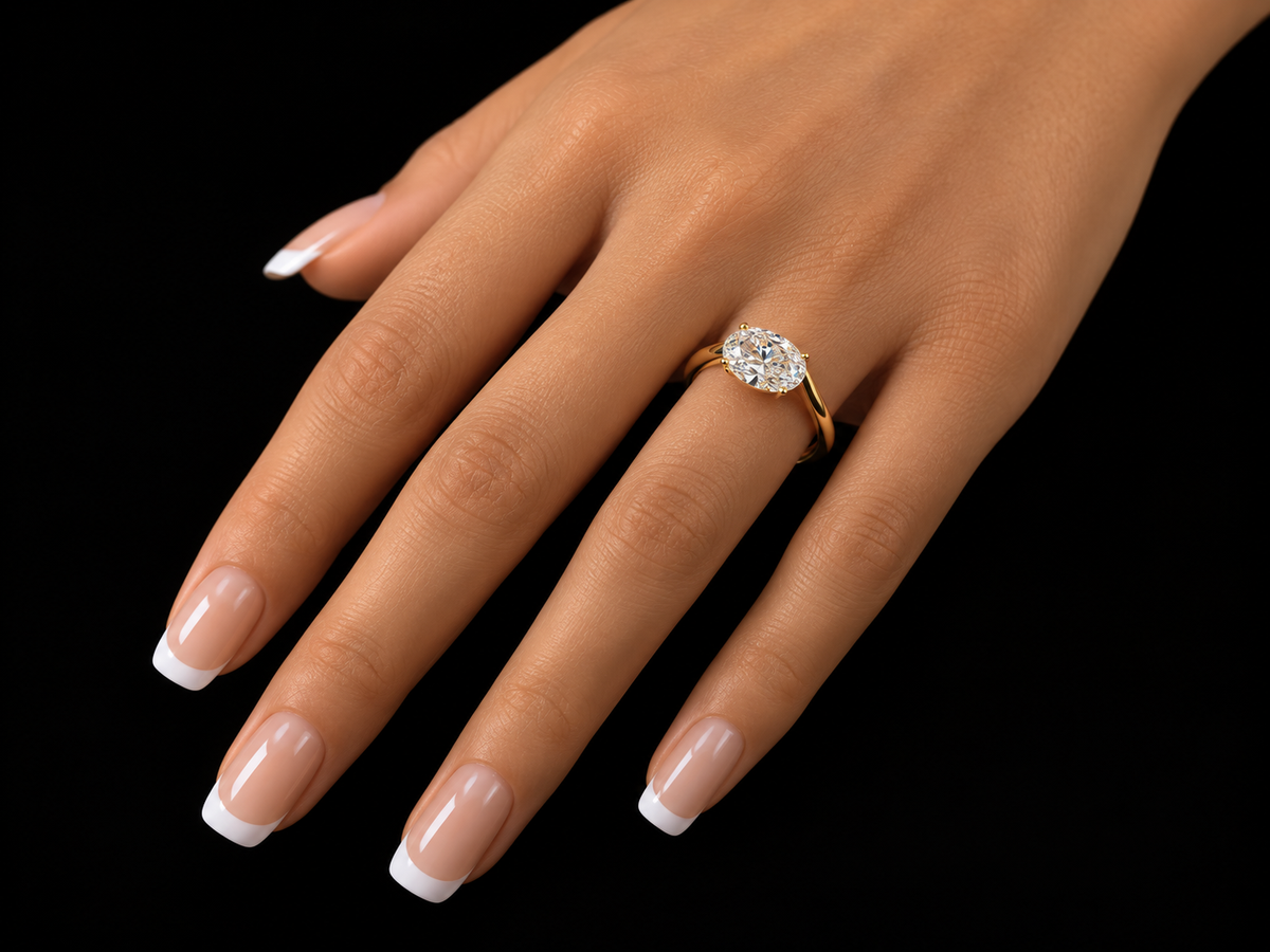 1.01 CT Round Brilliant Lab-Grown Diamond Cathedral Solitaire Ring in 14K Rose Gold - VVS2, E, IGI-Certified (Copy) Angelica Jewellers