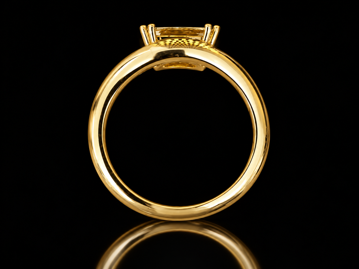 1.01 CT Round Brilliant Lab-Grown Diamond Cathedral Solitaire Ring in 14K Rose Gold - VVS2, E, IGI-Certified (Copy) Angelica Jewellers