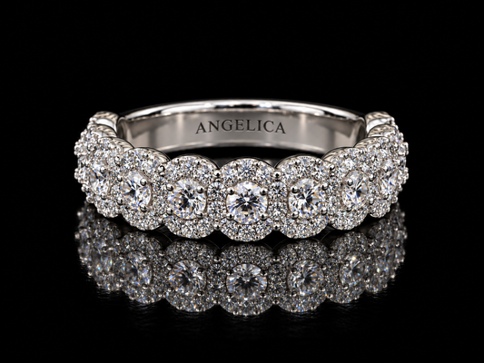 14K Gold Diamond Bezel Band – 0.50–0.60 CT Natural Diamonds, VVS F+ | 3.8mm (Copy) Angelica Jewellers