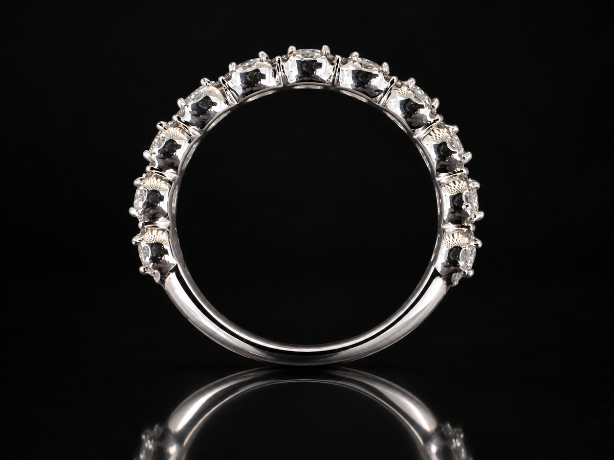 14K Gold Diamond Bezel Band – 0.50–0.60 CT Natural Diamonds, VVS F+ | 3.8mm (Copy) Angelica Jewellers