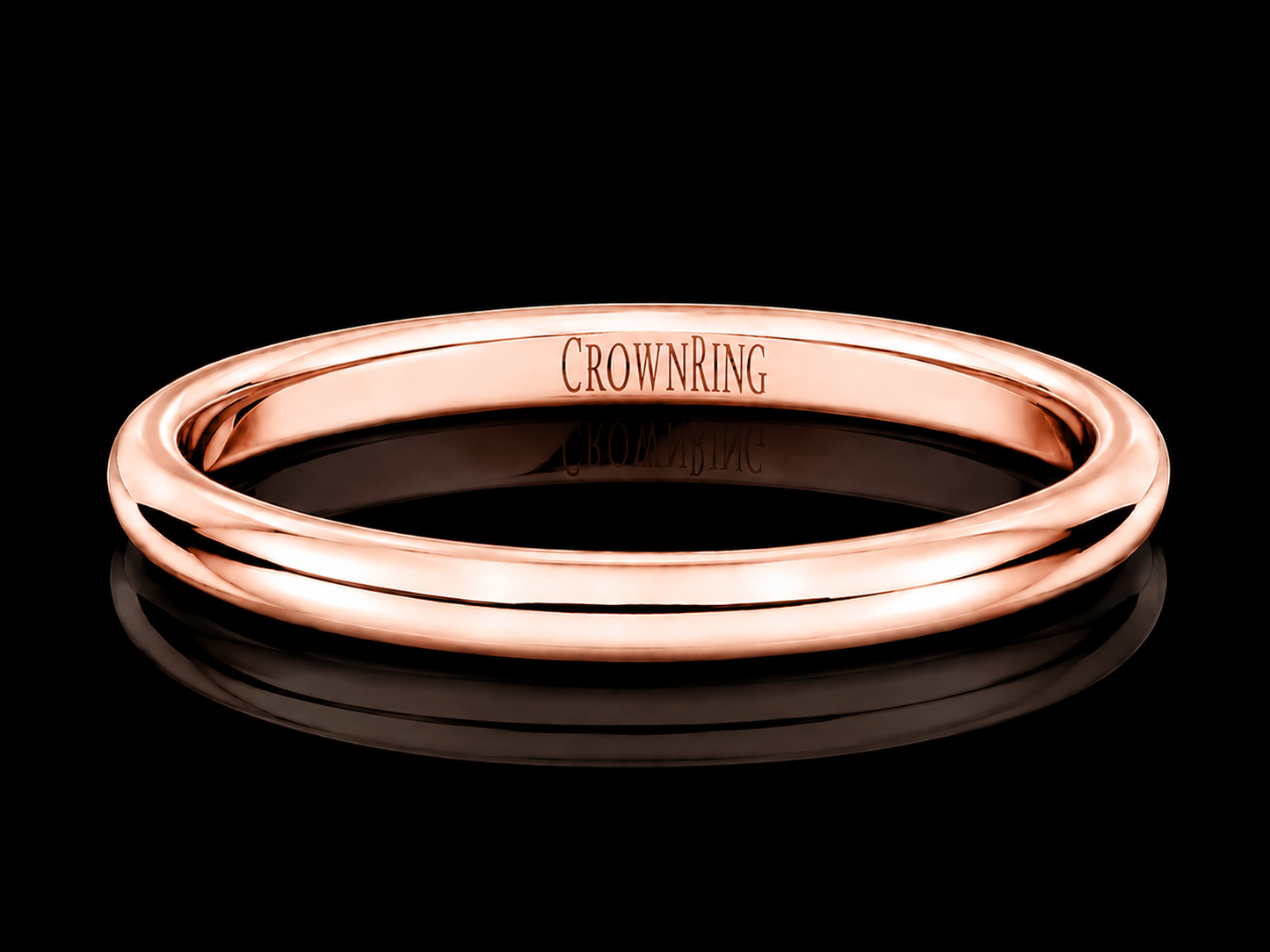 4mm Comfort-Fit Wedding Band -Classic Polished  Finish– 14K Gold, 18K Gold or Platinum