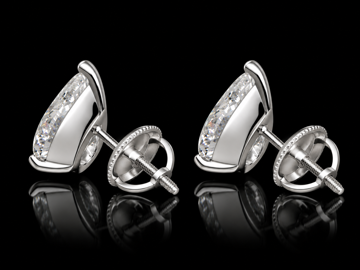 14KGold Lab-Grown Diamond Dangle Earrings – 6.06 CTW VS/VVS F+ | 35mm Luxury Floral Drop Earrings  Description (Copy) (Copy) Angelica Jewellers X Waves