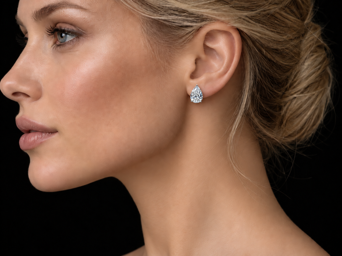 14KGold Lab-Grown Diamond Dangle Earrings – 6.06 CTW VS/VVS F+ | 35mm Luxury Floral Drop Earrings  Description (Copy) (Copy) Angelica Jewellers X Waves