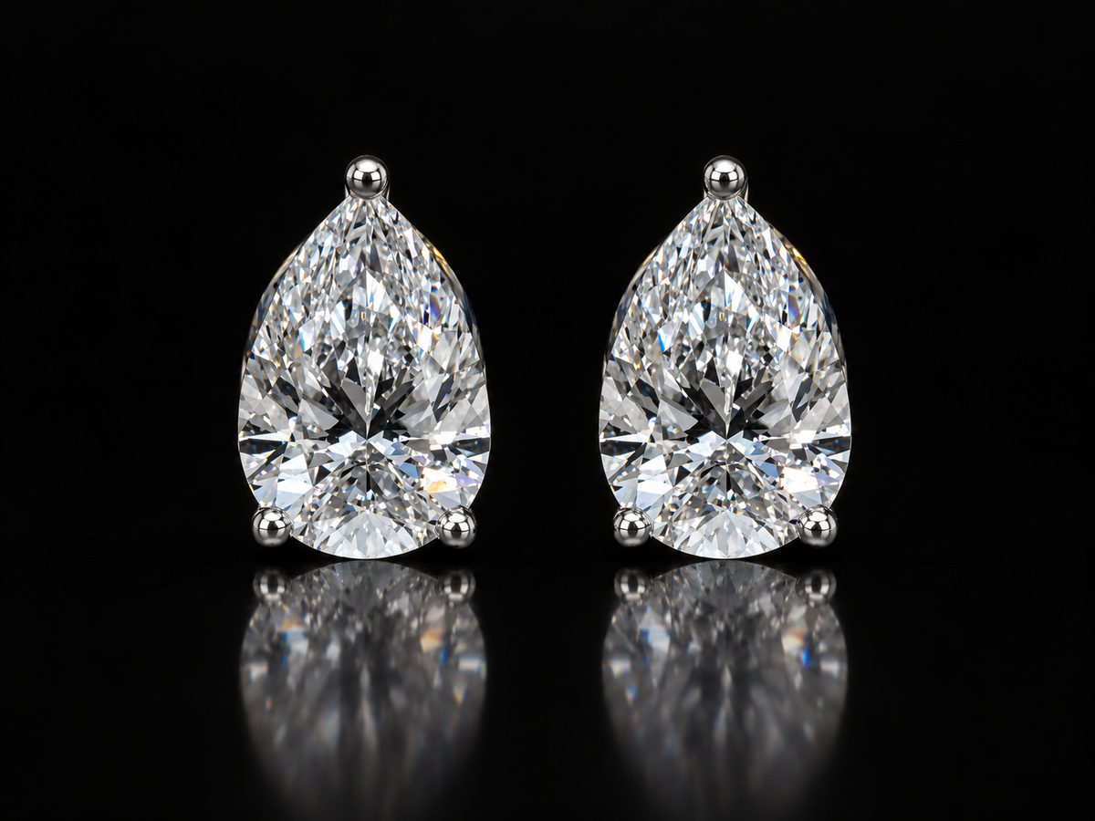 14KGold Lab-Grown Diamond Dangle Earrings – 6.06 CTW VS/VVS F+ | 35mm Luxury Floral Drop Earrings  Description (Copy) (Copy) Angelica Jewellers X Waves