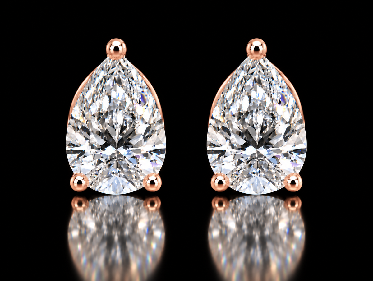 14KGold Lab-Grown Diamond Dangle Earrings – 6.06 CTW VS/VVS F+ | 35mm Luxury Floral Drop Earrings  Description (Copy) (Copy) Angelica Jewellers X Waves