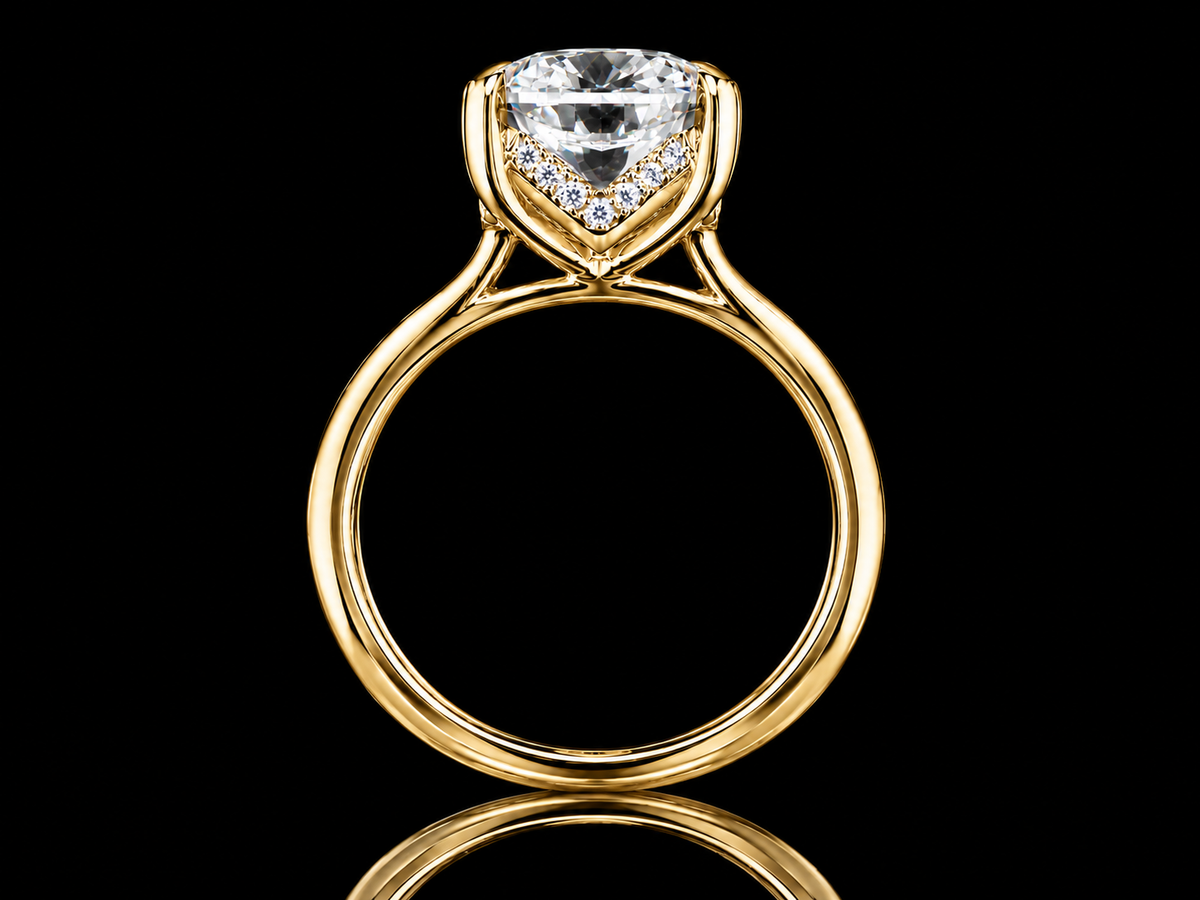 4.88 CT Elongated Cushion Lab Diamond Engagement Ring | IGI E VS1