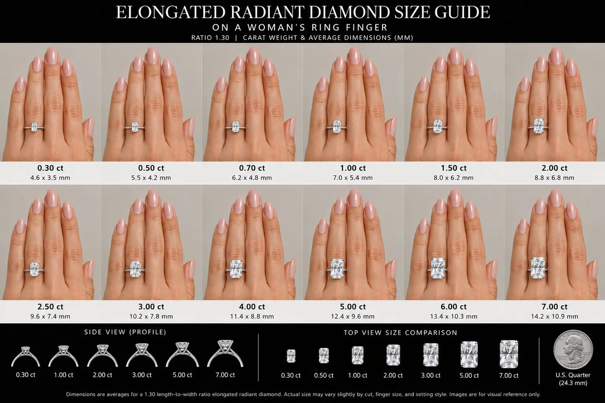 4.01 CT Elongated Radiant Lab Diamond Engagement Ring | E VVS2 IGI Angelica Jewellers