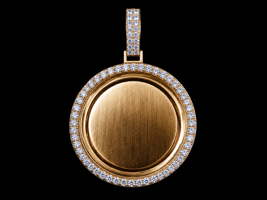 14K Gold & Diamond Memory Pendant