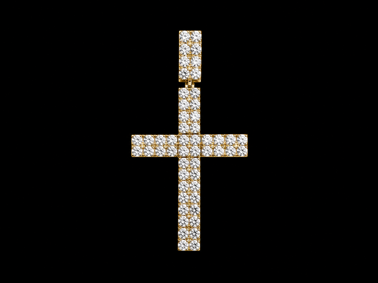 10K Gold Diamond Cross Pendant Angelica Jewellers
