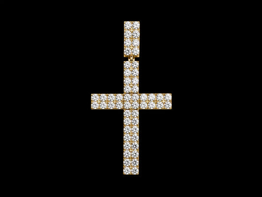 10K Gold Diamond Cross Pendant Angelica Jewellers