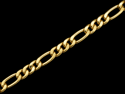 18K Gold Figaro Chain – 5.00mm | 16”–24”