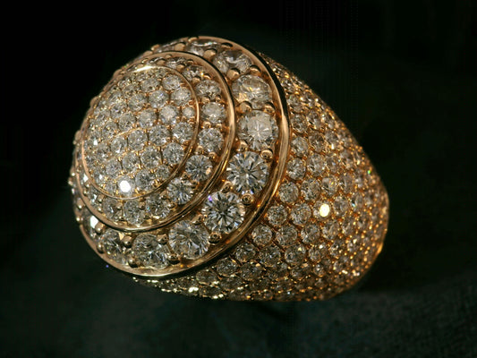 ANILLO DE ORO ROSA DE 14 K CON 5,05 CT DE DIAMANTES EN VVS F+